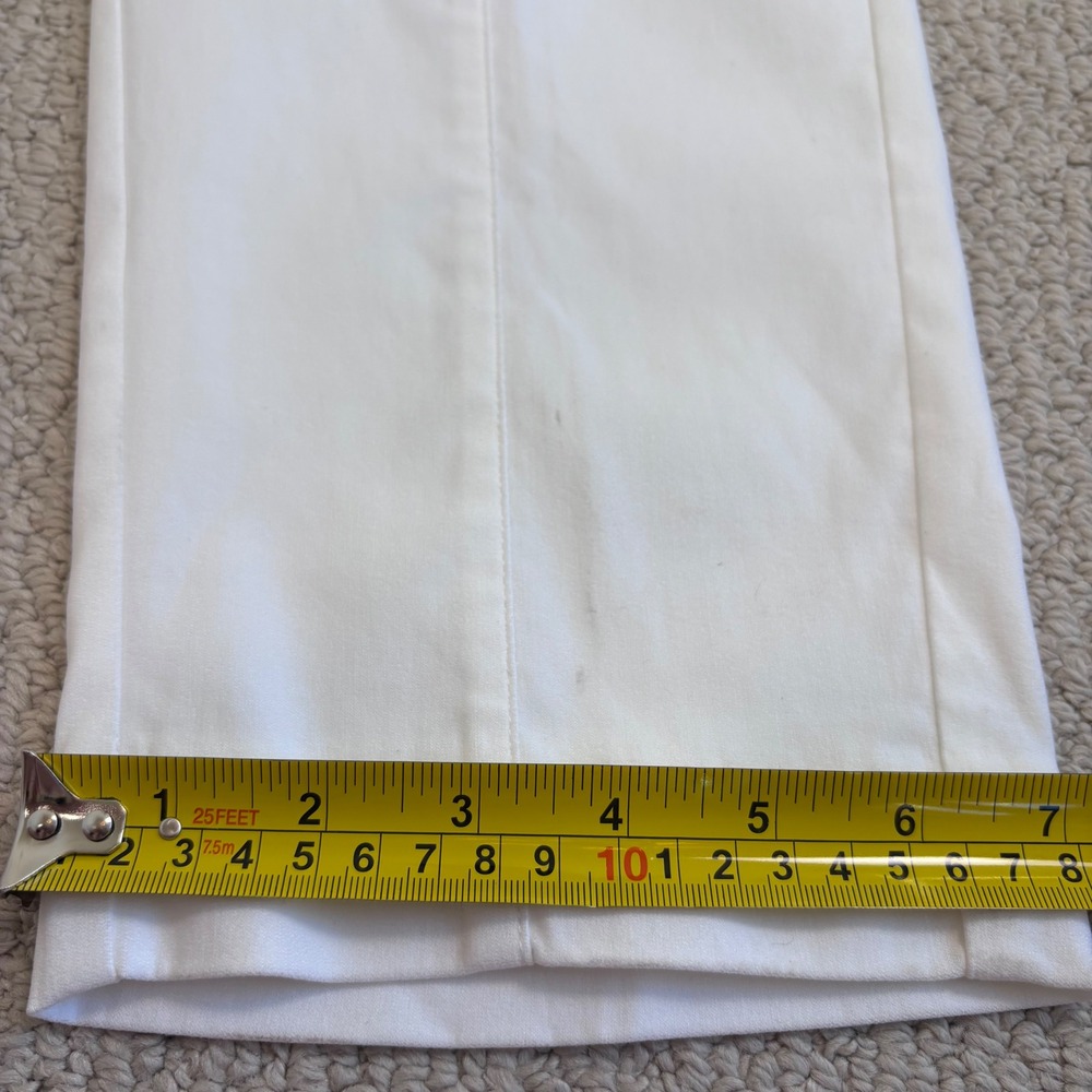 Apt. 9 Brynn White Pull On Capri Pants, Size 14 Tummy Control Summer Office - Picture 13 of 14